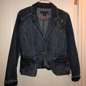 Blazer styled jean jacket